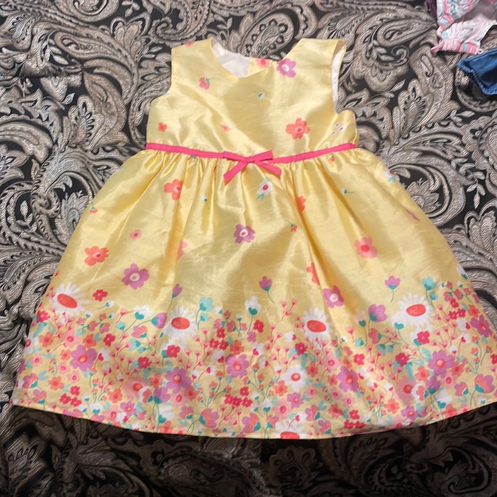 Girls 4T Yellow flower dress